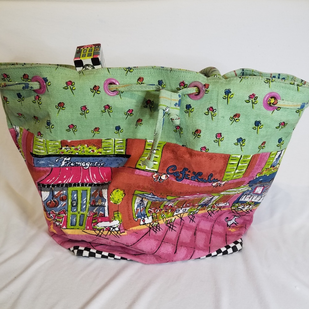 Anne Ormsby Drawstring Tote.